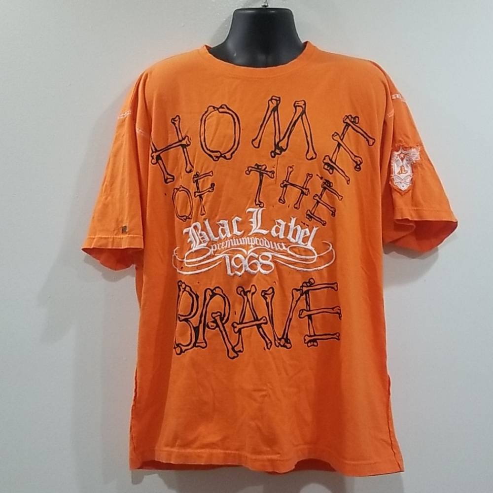 Black Label men's home of the brave 4xl shirt